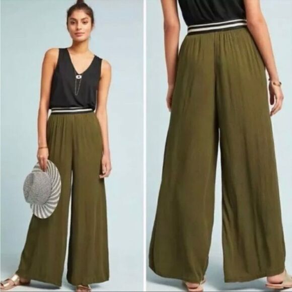 Dolan left coast collection wide leg palazzo pant in green size medium NWT - Picture 4 of 7